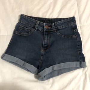 High-Waisted Denim Shorts